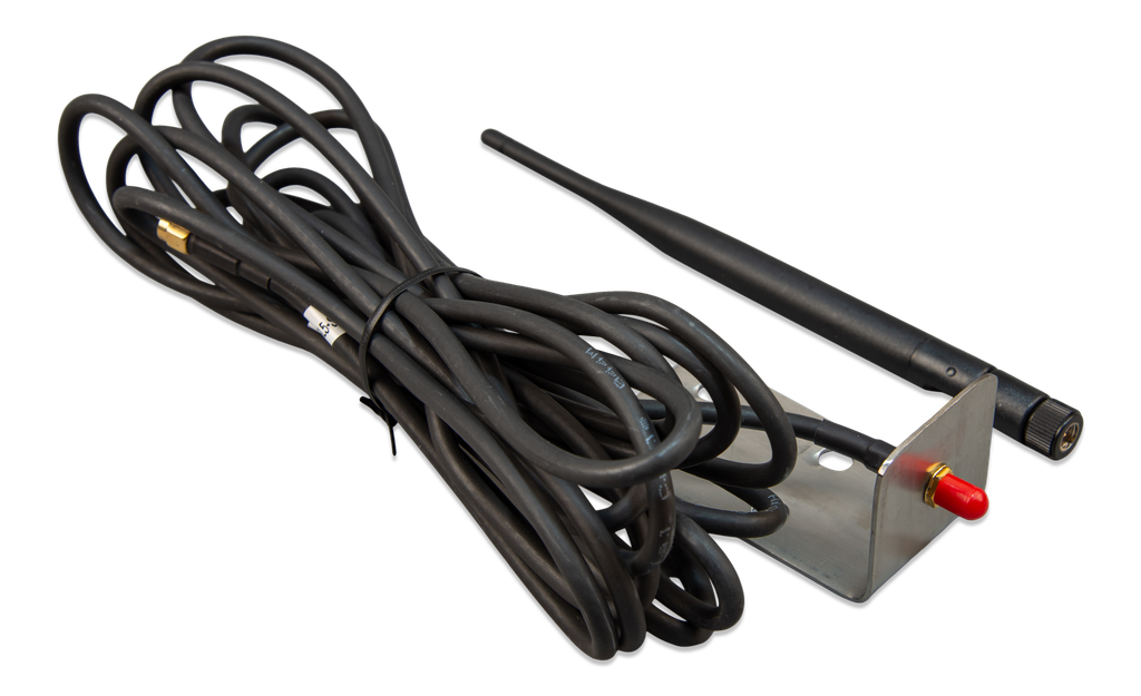 Outdoor LTE-M wall-mount antenna (left) 