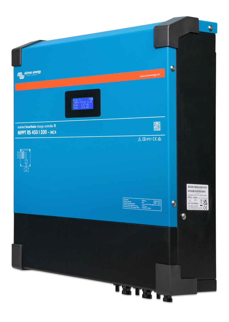 SmartSolar MPPT RS 450/200-MC4 (left) 