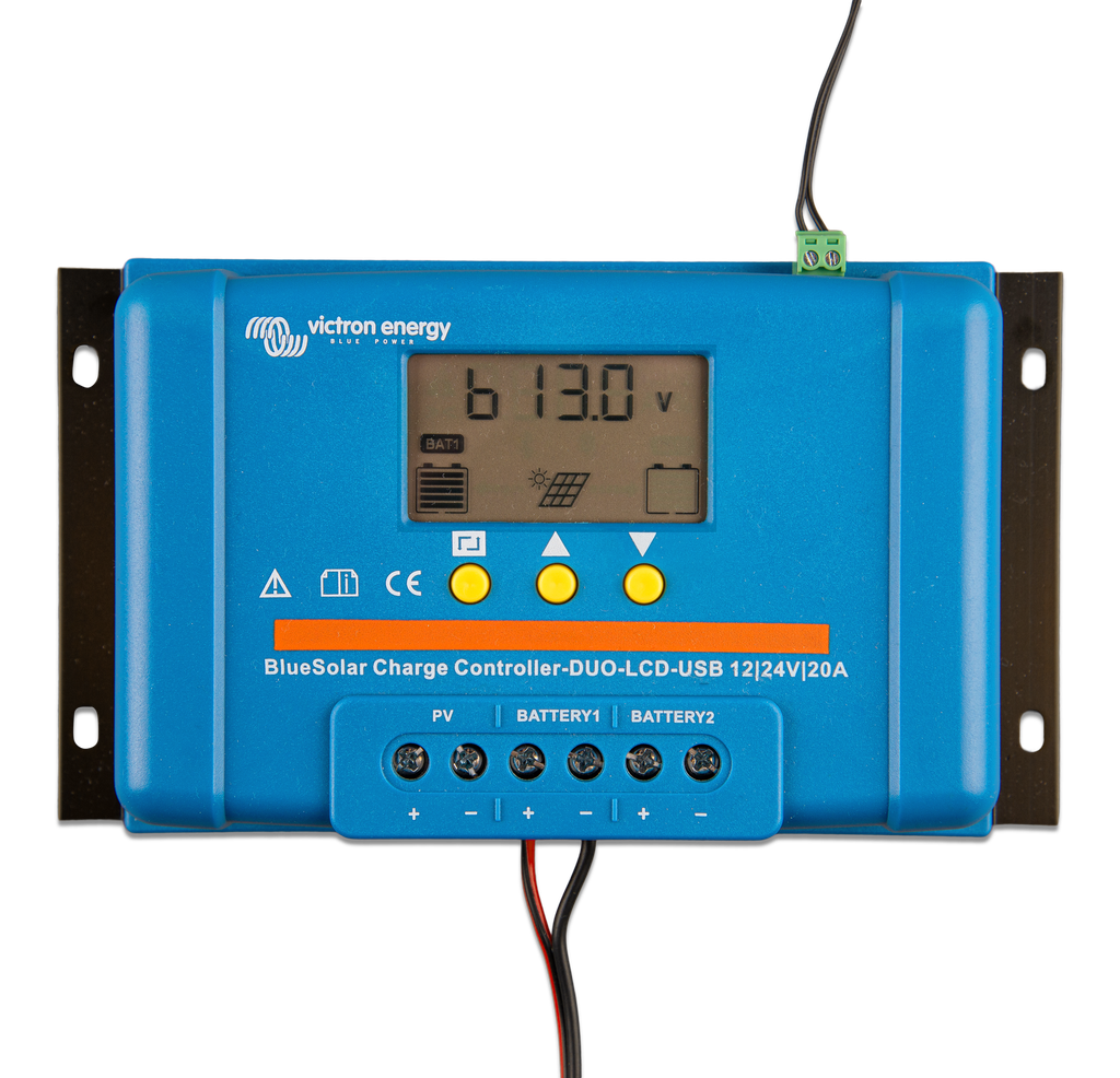 BlueSolar Charge Controller DUO LCD USB 12/24V-20A (top + display)