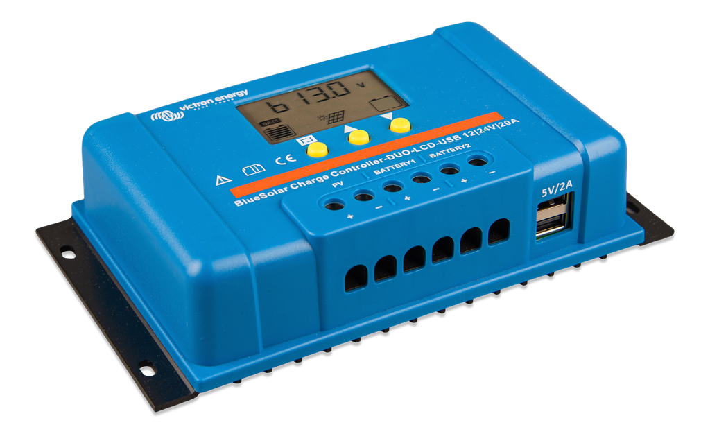 BlueSolar Charge Controller DUO LCD USB 12/24V-20A (right)
