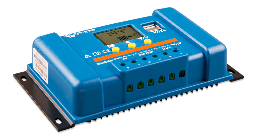 BlueSolar PWM Charge Controller LCD USB 12/24V-5A (right) 