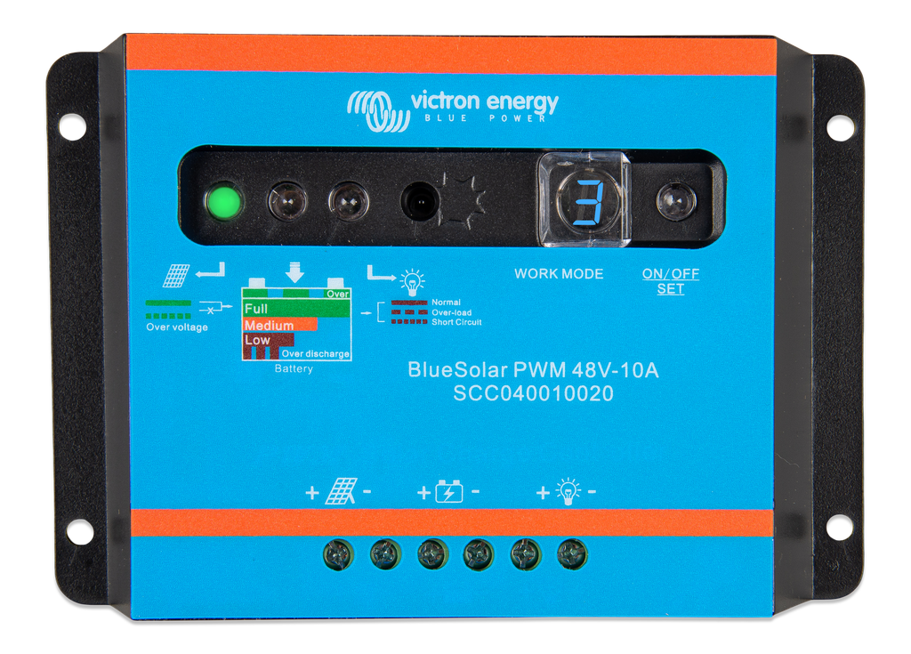 BlueSolar PWM-Light Charge Controller 48V-10A 