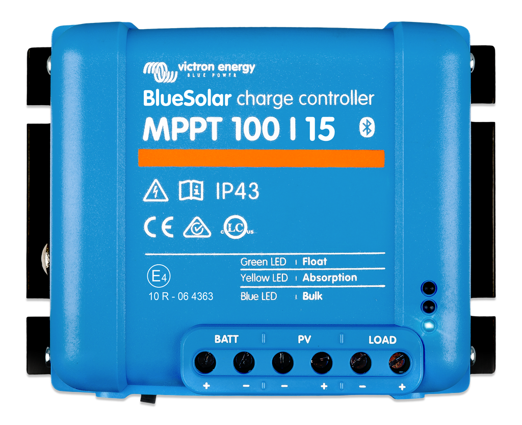 BlueSolar MPPT charge controller 100/15 (top) 