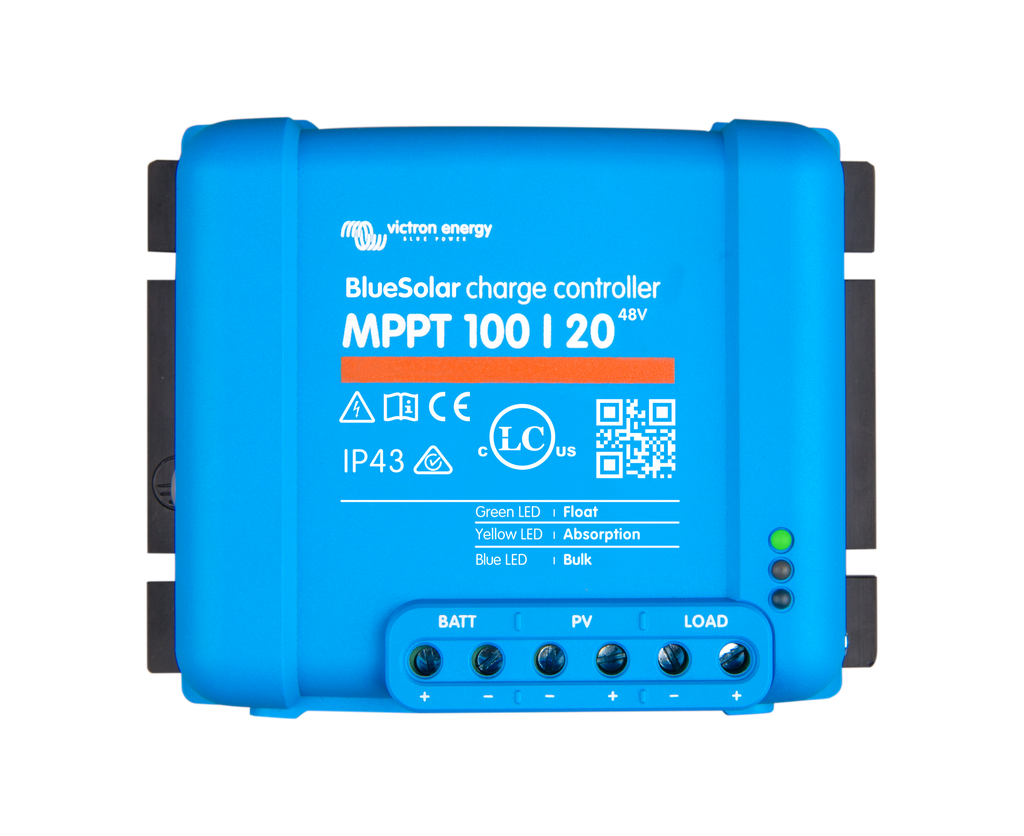 BlueSolar MPPT charge controller 100/20-48V (top) 