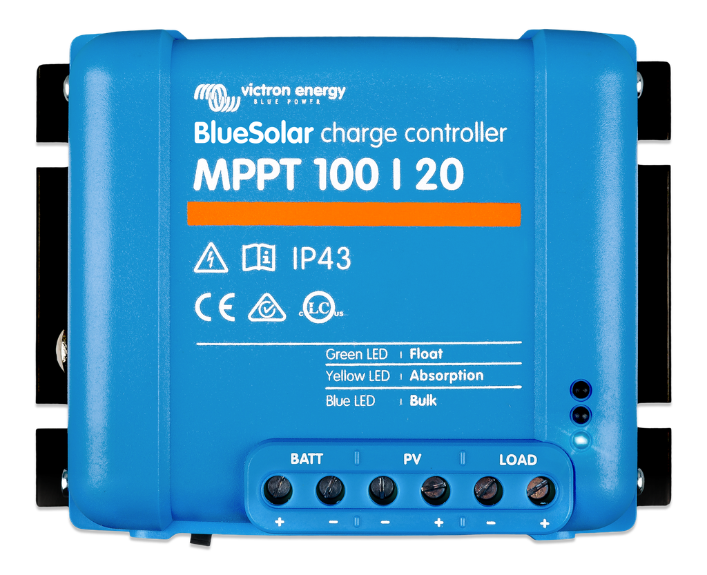 BlueSolar MPPT charge controller 100/20 (top) 