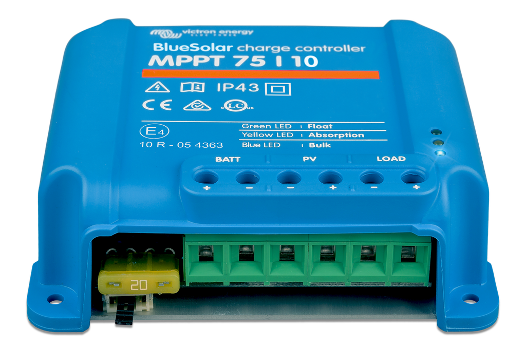 BlueSolar MPPT charge controller 75/10 (front) 
