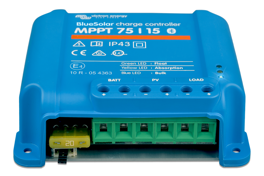 BlueSolar MPPT charge controller 75/15 (front) 