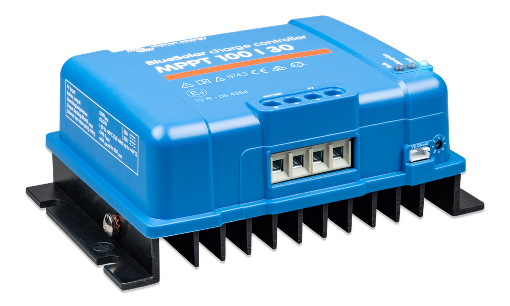BlueSolar MPPT charge controller 100/30 (right) 