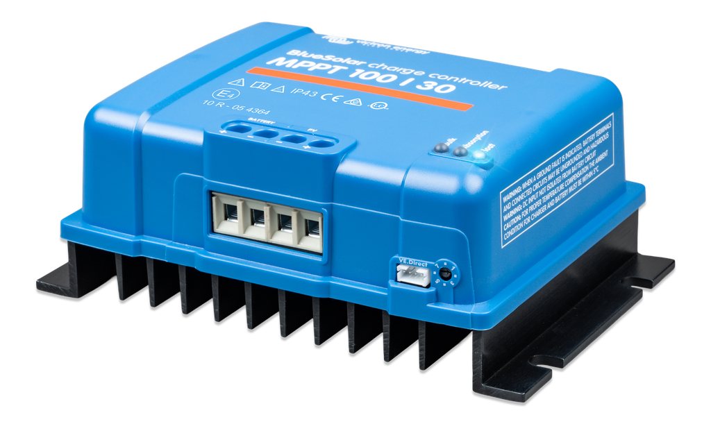 BlueSolar MPPT charge controller 100/30 (left) 