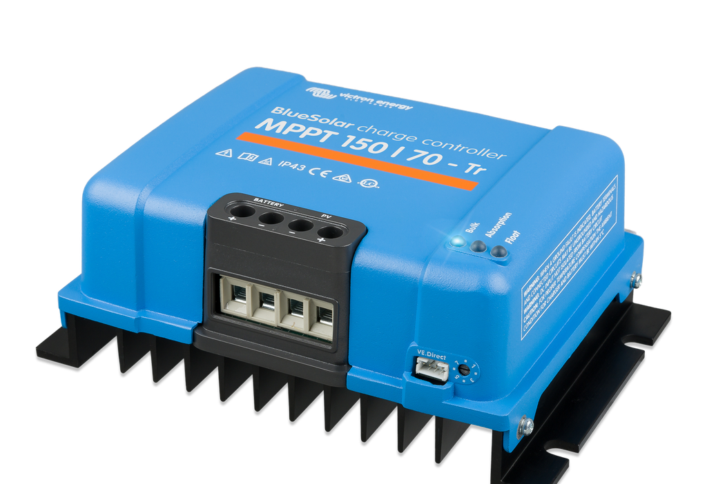 BlueSolar MPPT charge controller 150/70-Tr (right) 