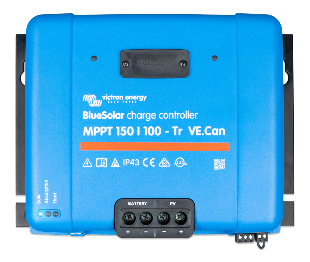 BlueSolar MPPT charge controller 150/100-Tr VE.Can (top) 