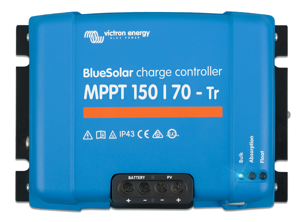 BlueSolar MPPT charge controller 150/70-Tr (top) 