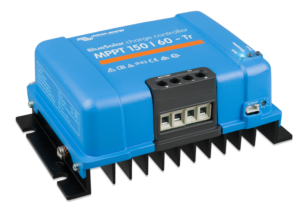 BlueSolar MPPT charge controller 150/60-Tr (left) 