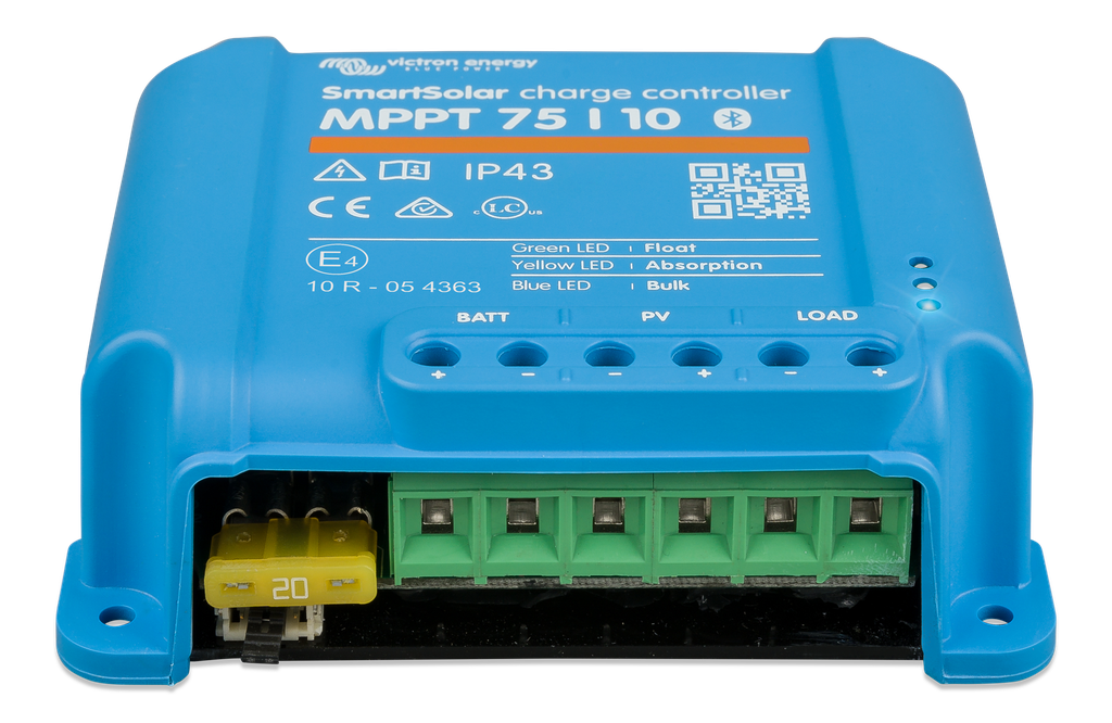 SmartSolar charge controller MPPT 75/10 (front) 