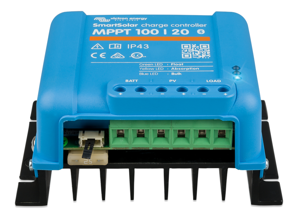 SmartSolar charge controller MPPT 100/20 (front)