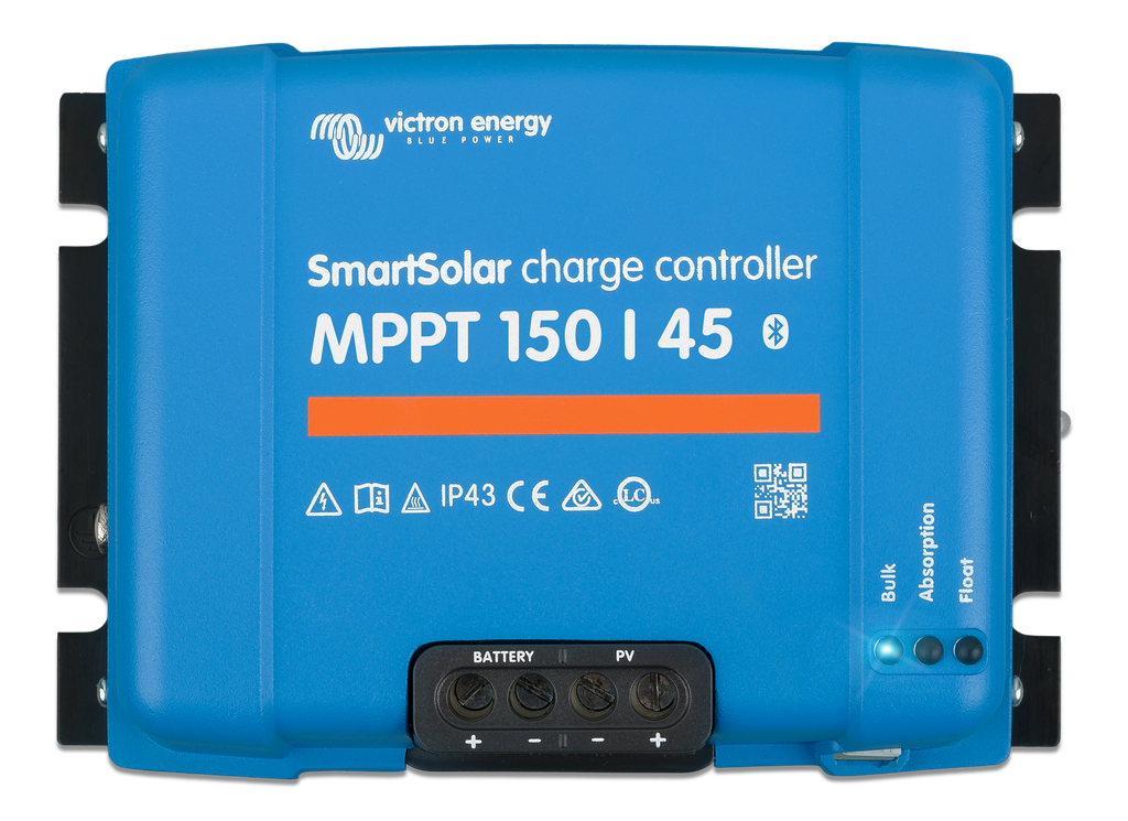 SmartSolar MPPT 150/45 (top) 