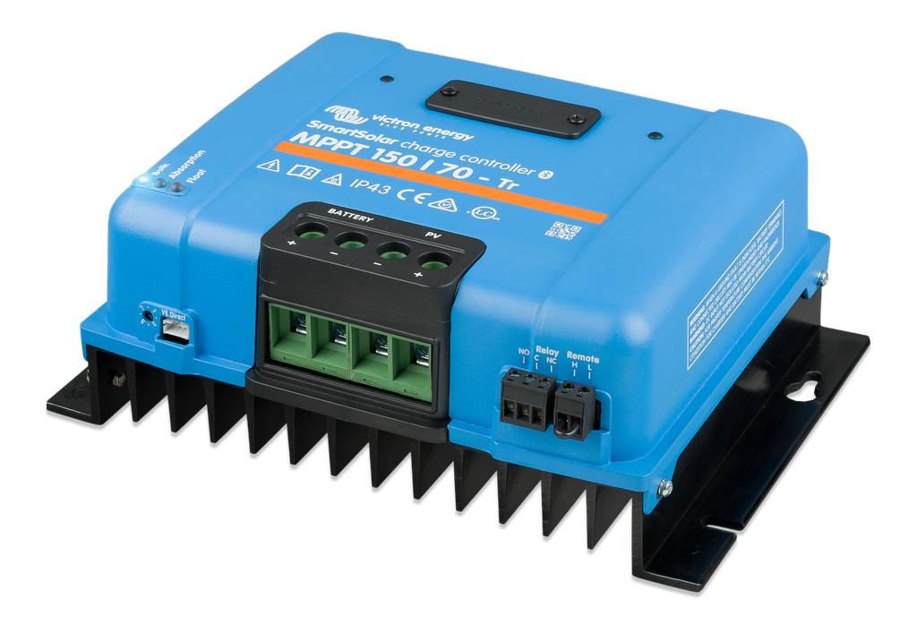 SmartSolar charge controller MPPT 150/70-Tr (right)