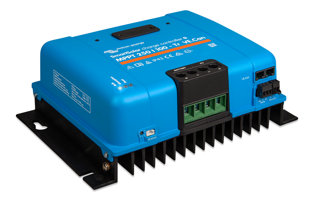 SmartSolar MPPT 250/100-Tr VE.Can (right) 