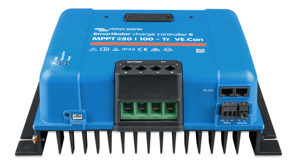 SmartSolar MPPT 250/100-Tr VE.Can (front-angle) 