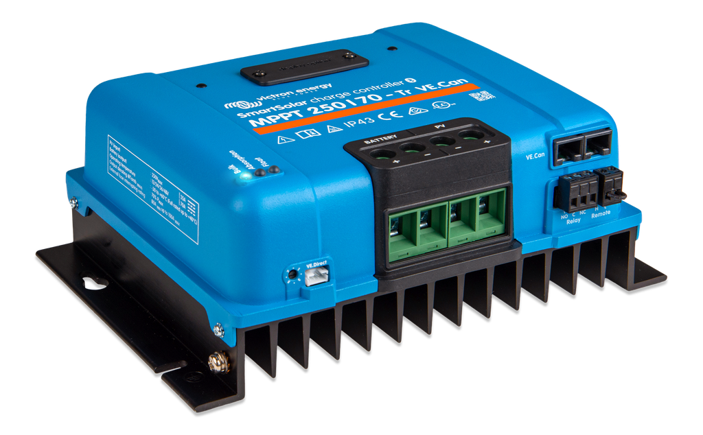 SmartSolar MPPT 250/70-Tr VE.Can (right) 