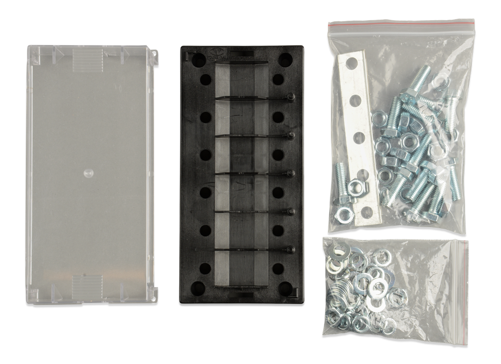 Fuse holder 6-way for MEGA-fuse (package) 