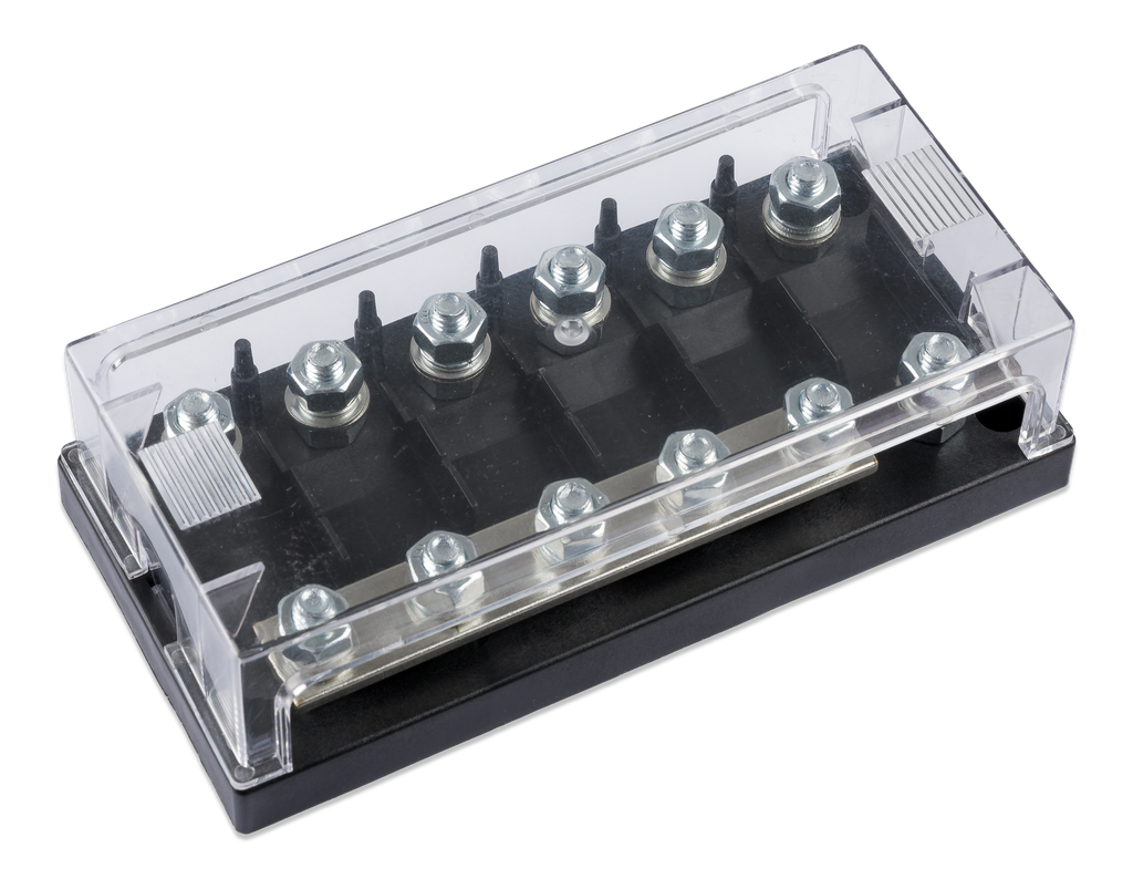 Fuse holder 6-way for MEGA-fuse (right-closed)