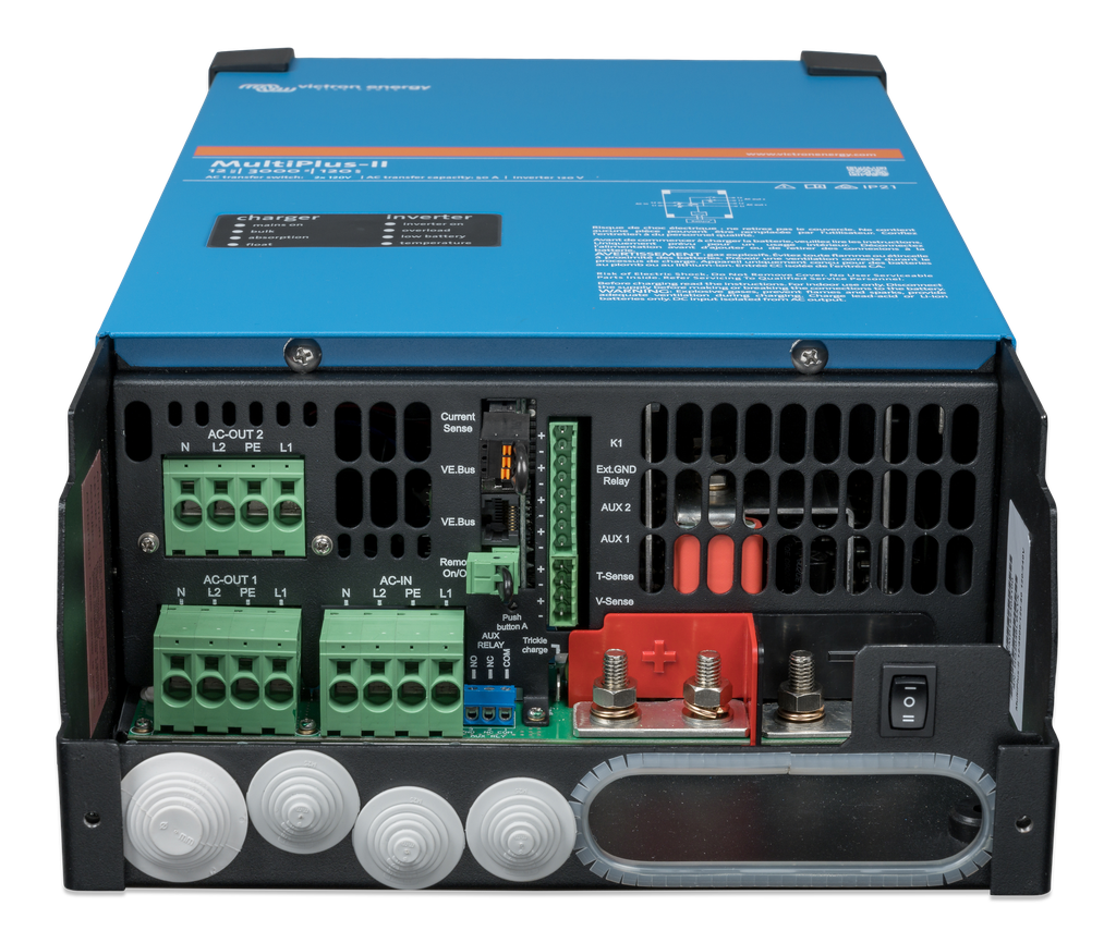 MultiPlus-II 12V 3kVA 120-50 2x120V (connections)