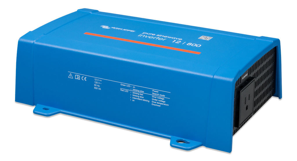 Inverter 12V 800VA 120V VE.Direct NEMA 5-15R (left) 