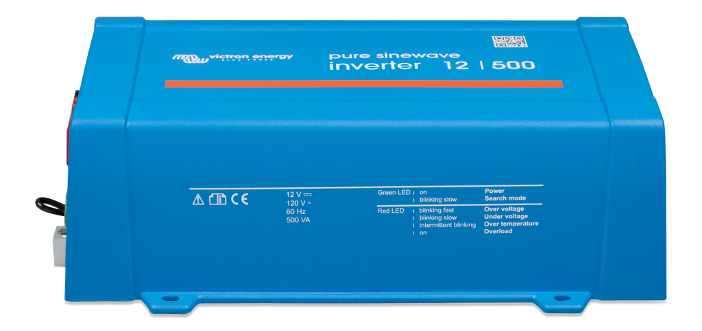Inverter 12V 500VA 120V VE.Direct NEMA 5-15R 120V (front) 