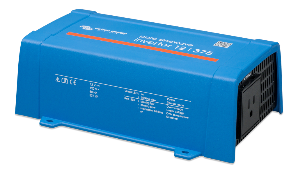 Inverter 12V 375VA 120V VE.Direct NEMA 5-15R (left) 