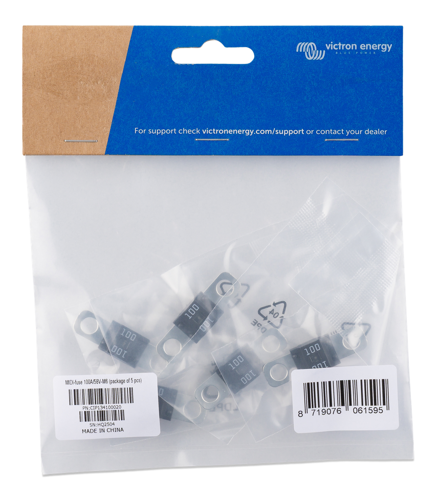 MIDI-fuse 100A/58V-M6 (package of 5 pcs)