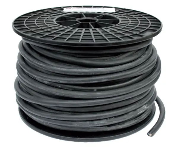 Tripolar Power Cable Black (H05VV-F) 3x 1.5mm² (Spool of 100M)