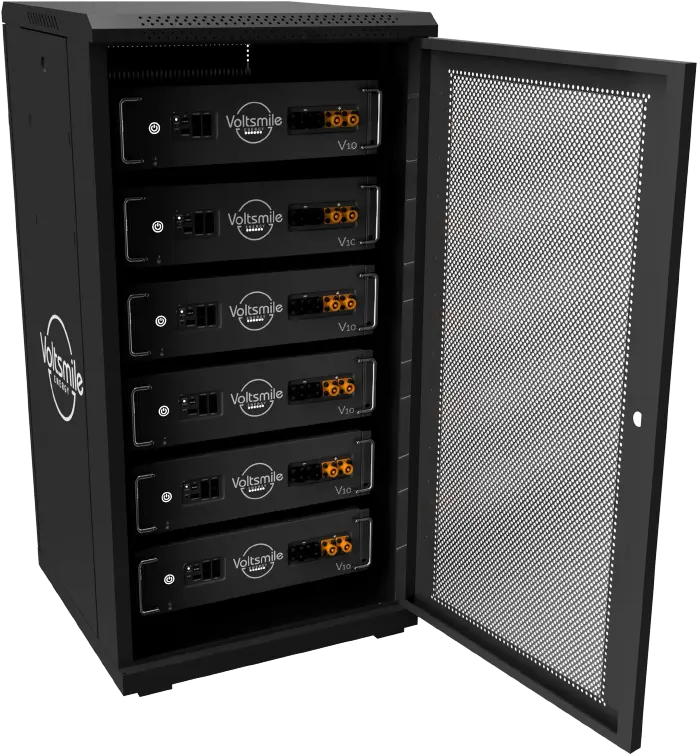 Voltsmile 22U V-Series cabinet for 6pcs V10 Classic battery