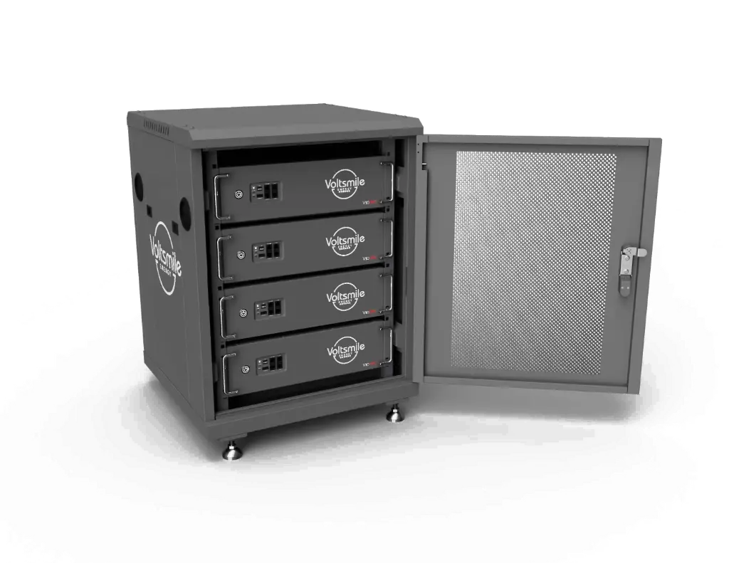 Voltsmile 14U RPC Cabinet voor 4x V10 RPC batterij