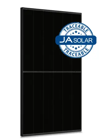 JA Solar 500W N-type Bifacial Double Glass Mono LB Traceable All Black with MC4 connectors