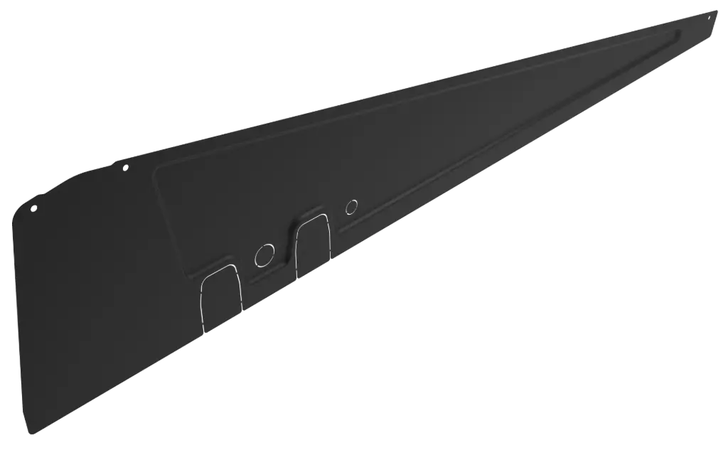 Portrait zijplaat, zwart