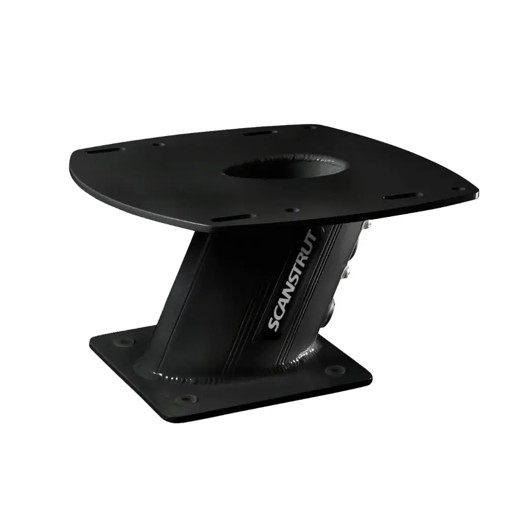 Black APT-150-01 Aluminium PowerTower aft leaning 150mm / 6" for radomes