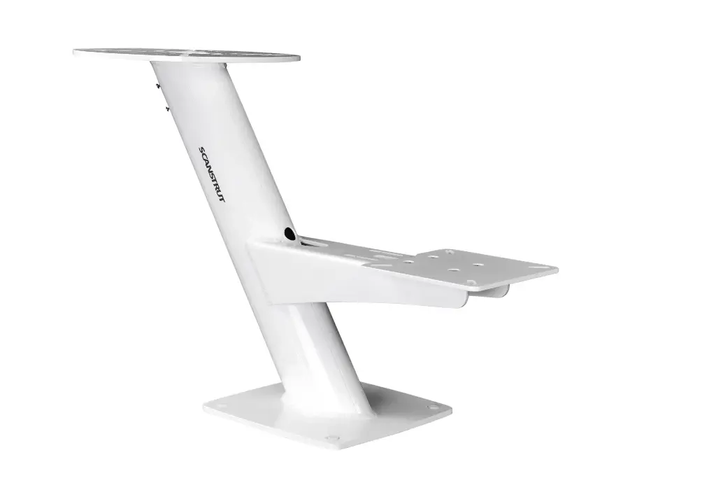 Modular Dual PowerTower strut for Radome and satcom or camera