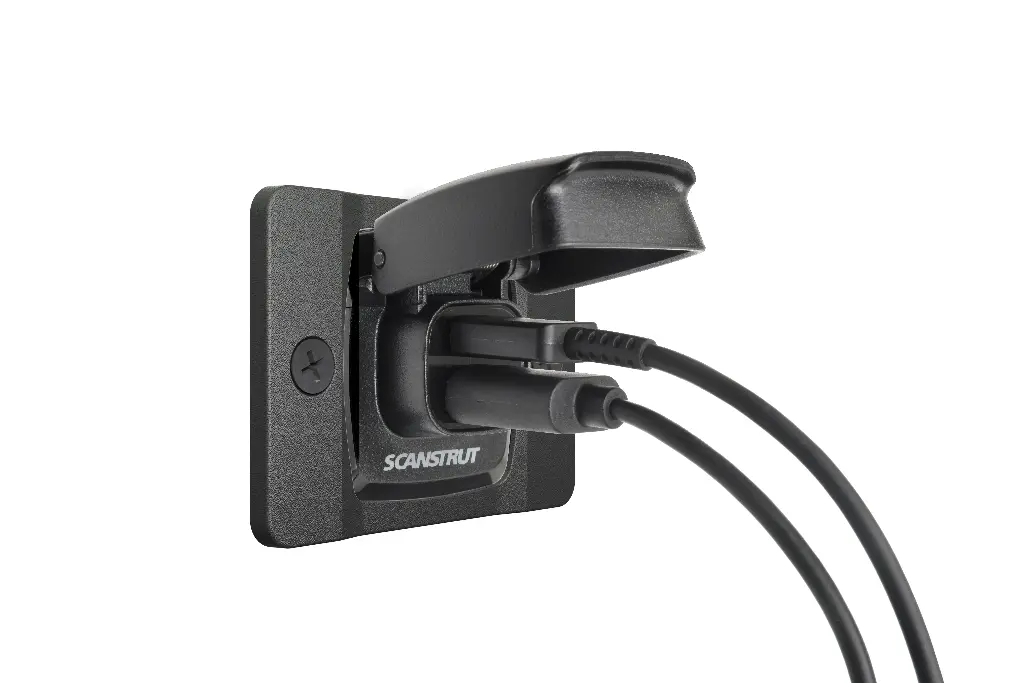 Flip Pro Fast Charge Dual USB Socket with front fit bezel