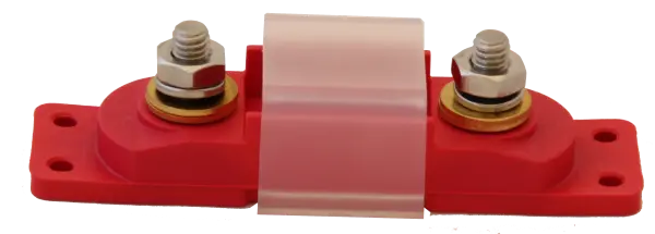 ANL fuse holder RED single up to 250A incl. 2x cover