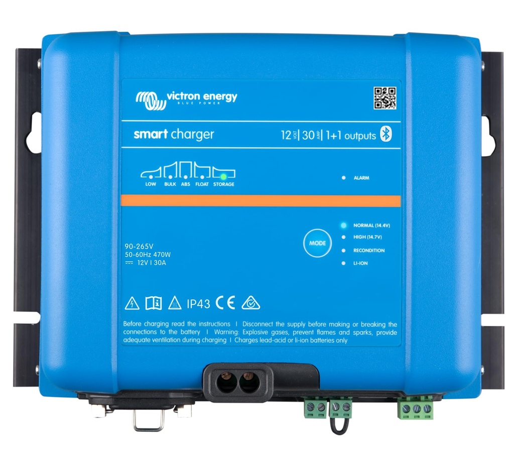 Smart IP43 Charger 12/30(1+1) 120-240V