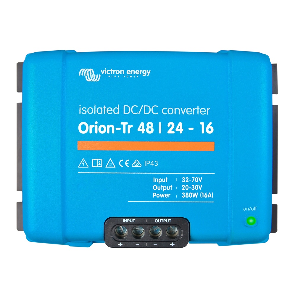 Orion-Tr 48/24-16A (380W) Isolated DC-DC converter
