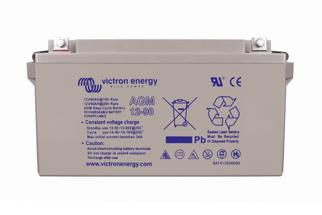 12V/90Ah AGM Deep Cycle Batt.