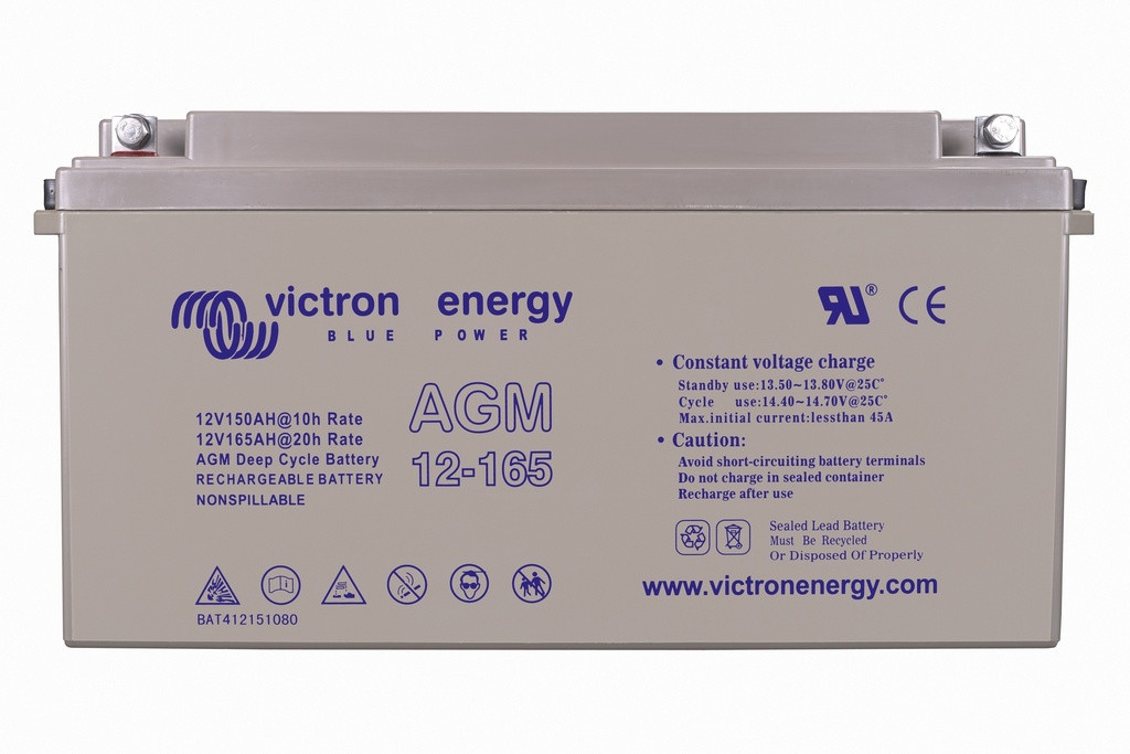 12V/165Ah AGM Deep Cycle Batt.
