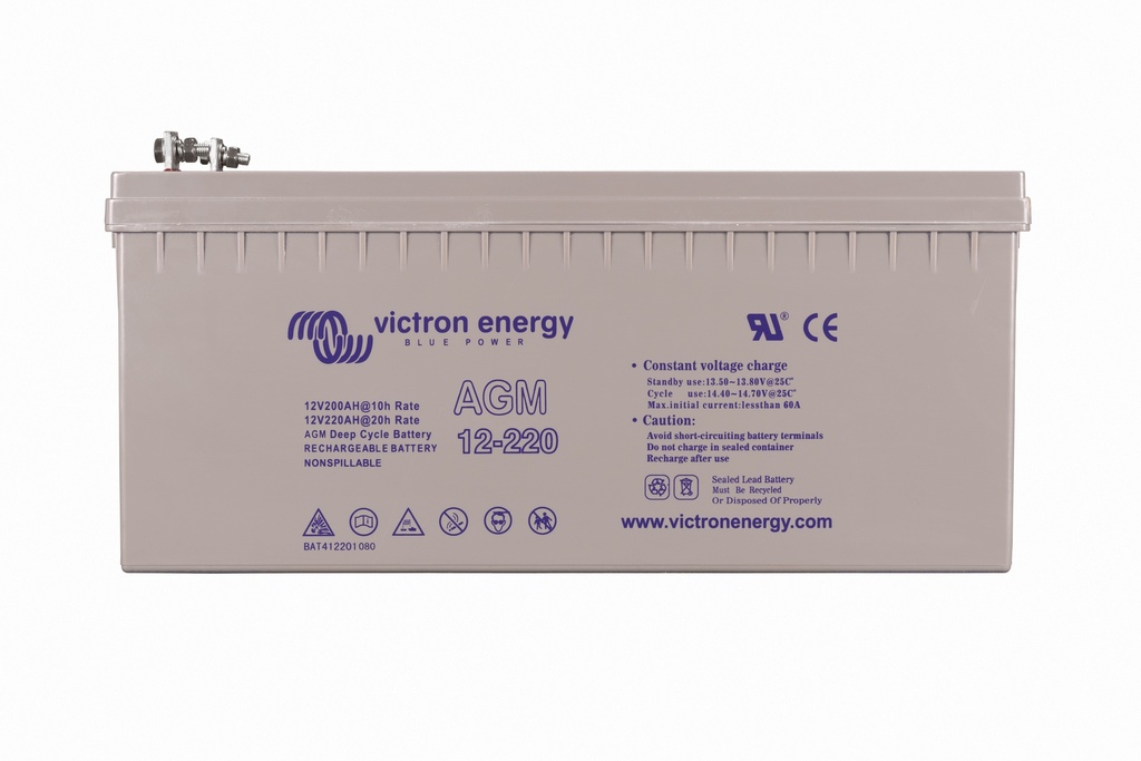 12V/220Ah AGM Deep Cycle Batt.