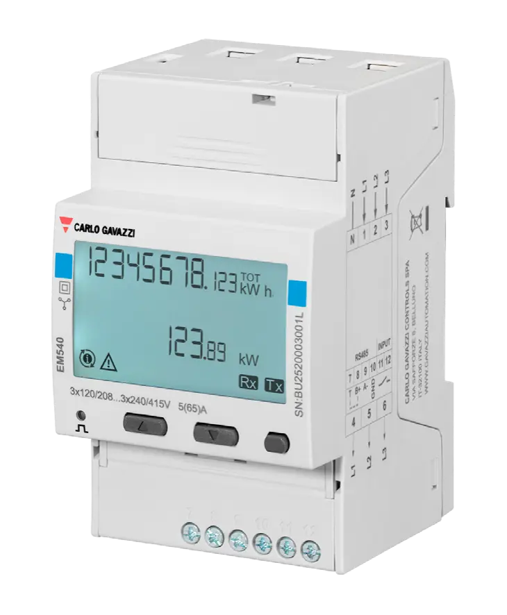 Energy Meter EM540 - 3 phase - max 65A/phase