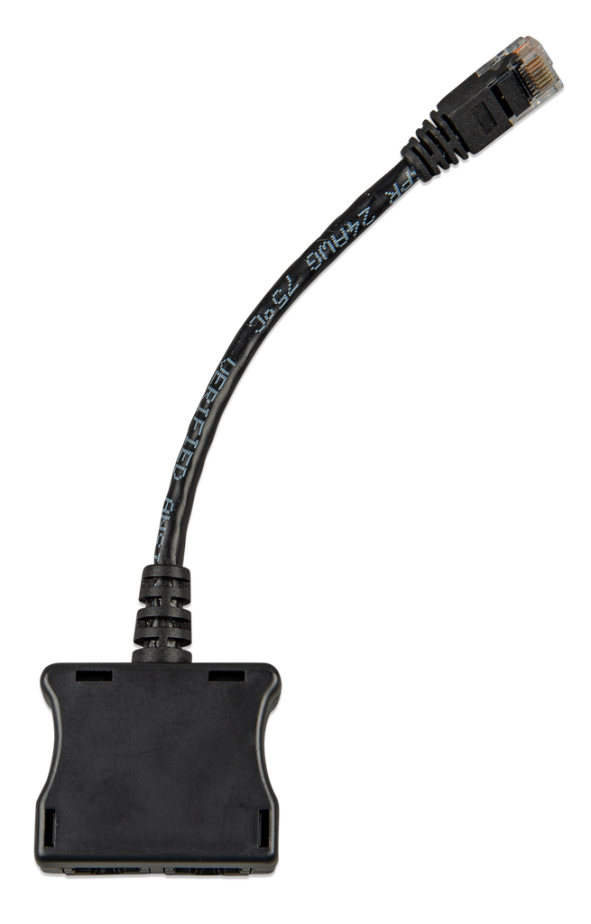 RJ45-splitter 1xRJ45 male/15cm cable/2xRJ45 female