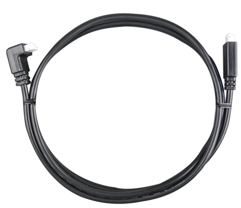 VE.Direct Cable 5m (one side Right Angle conn)