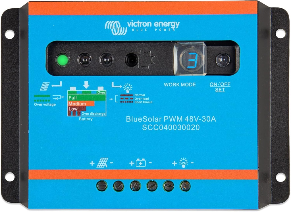 BlueSolar PWM-Light Charge Controller 48V-30A