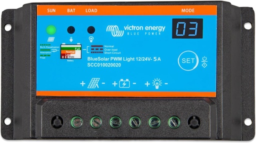 [SCC010005000] BlueSolar PWM-Light Charge Controller 12/24V-5A